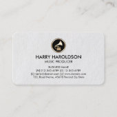 Grammofoonmuziekproducent Premium Visitekaartje (Voorkant)
