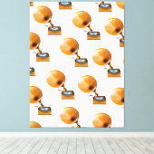 Grammofoonplaatpatroon. Canvas Afdruk (Insitu (Houten vloer))