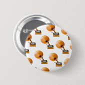 Grammofoonplaatpatroon. Ronde Button 5,7 Cm (Voorkant /achterkant)