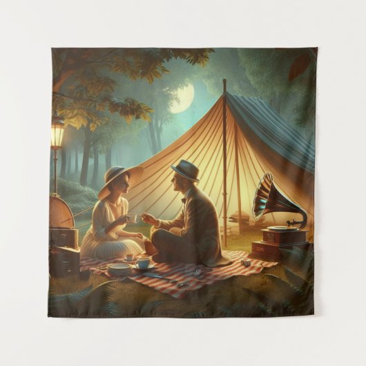 grammofoonwandtapijt wandkleed (Voorkant)
