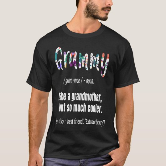 Grammy als grootmoeder, maar zo veel koelere moede t-shirt (Voorkant)