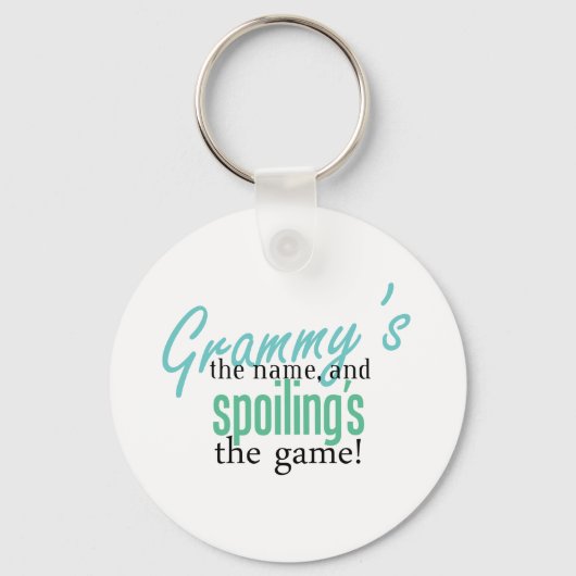Grammy's de Naam, en Spoiling's de Ga Sleutelhanger (Voorkant)