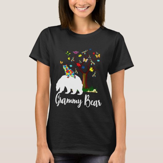Grammy Beer Autisme Awareness Support T-shirt (Voorkant)