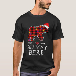 Grammy Beer Kerstmis Pajama Red Pset Buffalo Fam T-shirt