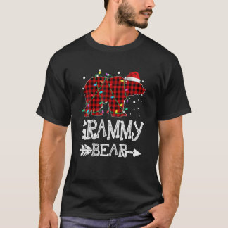 Grammy Beer Kerstmis Pajama Red Pset Buffalo Fam T-shirt