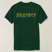 Grammy Brick Builder Funny Blocks Master Builder  T-shirt (Design voorkant)