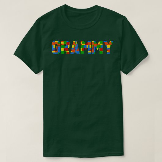 Grammy Brick Builder Funny Blocks Master Builder  T-shirt (Design voorkant)