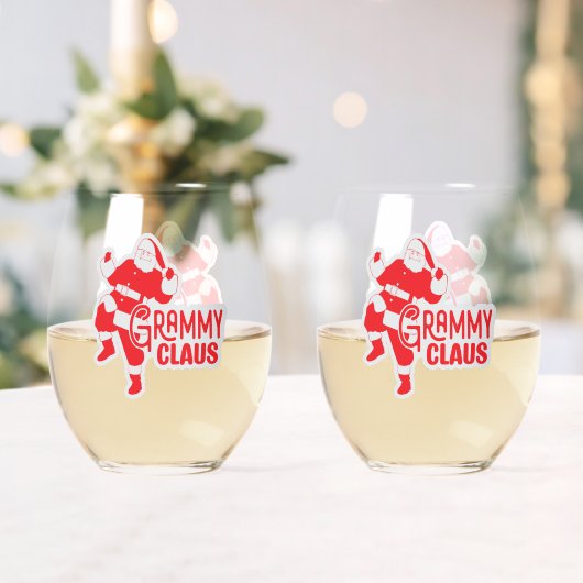 Grammy Claus Grappig Wijnglas Zonder Voet (Insitu (Huwelijk))