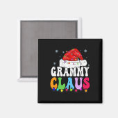 Grammy Claus Grappige Xmas Familie Matching Oma Ch Magneet (Voorkant / Achterkant)
