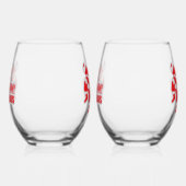 Grammy Claus Humorous  Wijnglas Zonder Voet (Links)