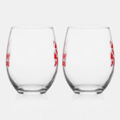 Grammy Claus Humorous Wijnglas Zonder Voet (Rechts)