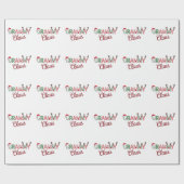 Grammy Claus Kerst Oma Gift Xmas Cadeaupapier (Vlak)