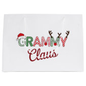 Grammy Claus Kerst Oma Gift Xmas Groot Cadeauzakje (Voorkant)