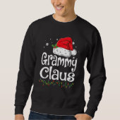 Grammy Claus Kerstmis Pajama familie komt overeen Trui (Voorkant)