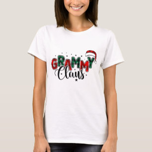 Grammy Claus kerstziekte T-shirt