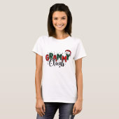 Grammy Claus kerstziekte T-shirt (Voorkant volledig)