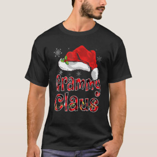 Grammy Claus Santa Hat Kerstmis met Buffalo Paj T-shirt