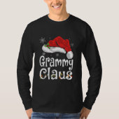 Grammy Claus Shirt Christmas Pajama Family (Voorkant)