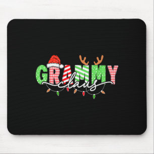 Grammy Claus Xmas Kerstverlichting Pyjama Familie Muismat