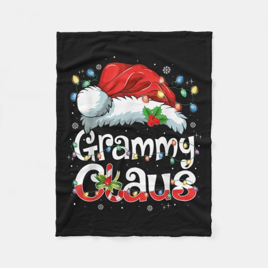 Grammy Claus Xmas Santa Matching Family Christmas  Fleece Deken (Voorkant)