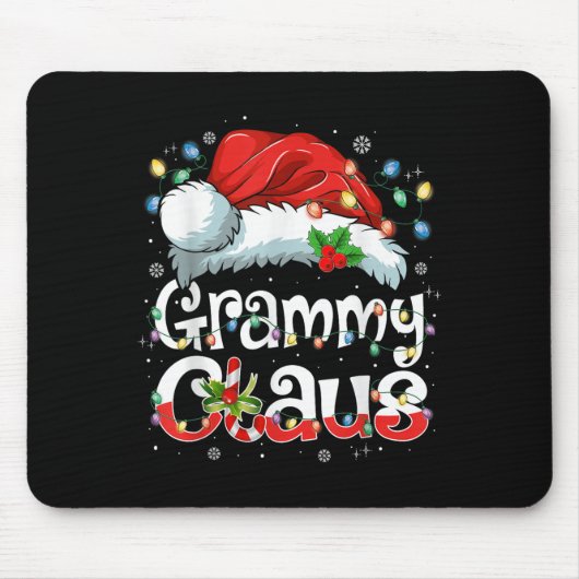 Grammy Claus Xmas Santa Matching Family Christmas Muismat (Voorkant)