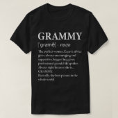 Grammy Definition Grandma Funny Grandmoeder T-shirt (Design voorkant)