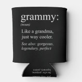 Grammy Definition, oma, Nana Gift Blikjeskoeler (Achterkant)