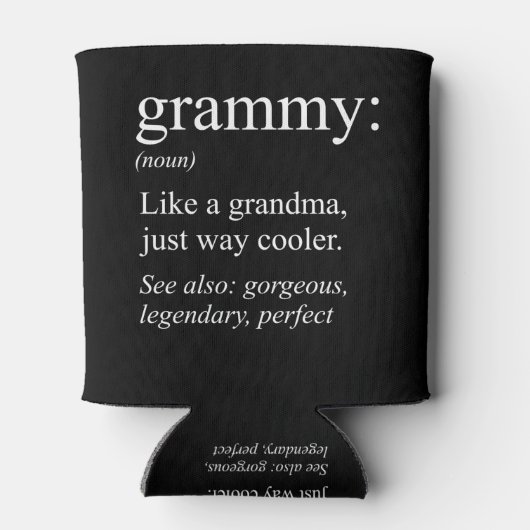 Grammy Definition, oma, Nana Gift Blikjeskoeler