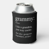 Grammy Definition, oma, Nana Gift Blikjeskoeler (Blikje Achterkant)