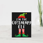 Grammy Elf Matching Family Group Christmas Party P Kaart (Voorkant)