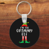 Grammy Elf Matching Family Group Christmas Party P Sleutelhanger (Voorkant)