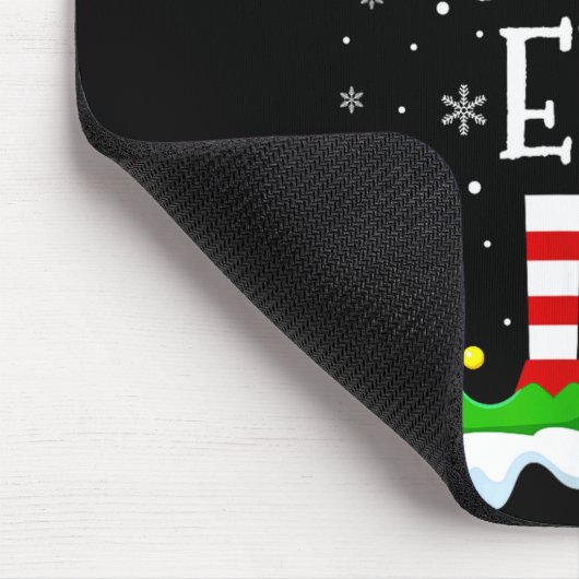 Grammy Elf Squad Xmas Family Matching Group Christ Muismat (Hoek)