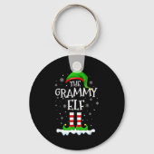 Grammy Elf Squad Xmas Family Matching Group Christ Sleutelhanger (Voorkant)