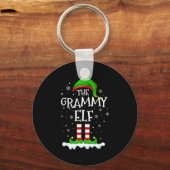Grammy Elf Squad Xmas Family Matching Group Christ Sleutelhanger (Voorkant)
