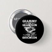 Grammy en kleinzoon hebben een band die niet verbr ronde button 5,7 cm (Voorkant /achterkant)
