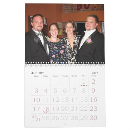 Grammy en opa Drown Kalender (Jan 2027)
