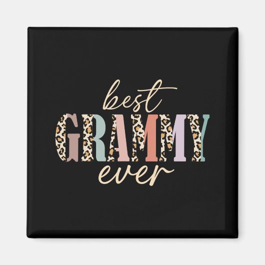 Grammy Ever Leopard Oma Moederdag Magneet (Voorkant)