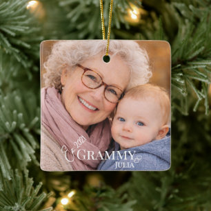 Grammy-foto ingestelde jaar modern ontwerp keramisch ornament