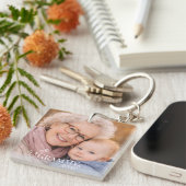 Grammy Foto Opgerichte Jaar Modern Design Sleutelhanger (Voorkant Rechts)