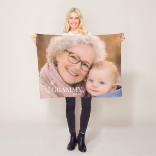 Grammy Foto Opgerichte Jaar Modern Hart Fleece Deken