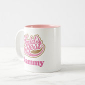 Grammy Gift Pink Tweekleurige Koffiemok (Voorkant links)