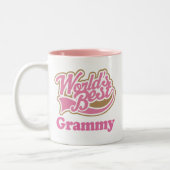 Grammy Gift Pink Tweekleurige Koffiemok (Links)