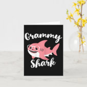 Grammy Haai Moederdag Oma Grappig Kaart (Gele Bloem)