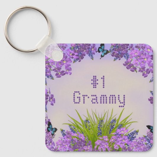Grammy "Happy Moederdag"-Sleutelhanger personalise Sleutelhanger (Voorkant)