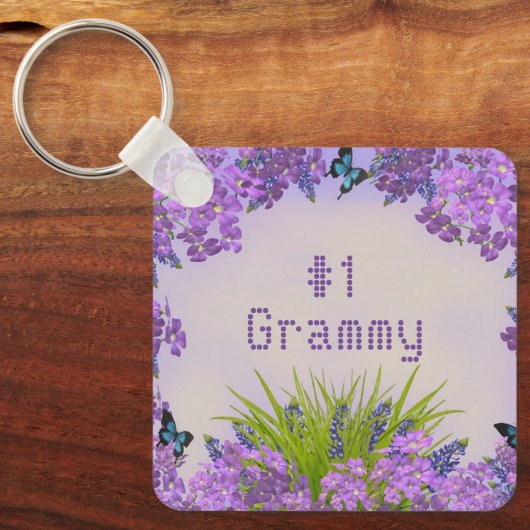 Grammy "Happy Moederdag"-Sleutelhanger personalise Sleutelhanger (Voorkant)