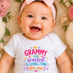 Grammy Heeft Gewacht Kleurrijke Baby Bodysuit