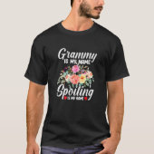 Grammy is m'n naam... ...m'n zonbloem. t-shirt (Voorkant)