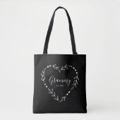 Grammy Jaar Est. Boodschappentas Tote Bag (Voorkant)