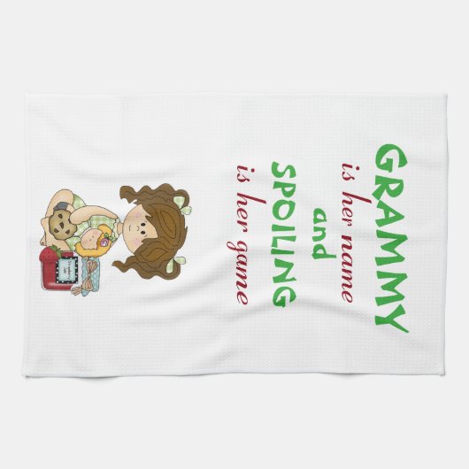 Grammy keukenhanddoek Grootmageschenken (Horizontaal)