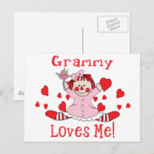 Grammy Love is me Rag Doll Briefkaart (Voorkant / Achterkant)
